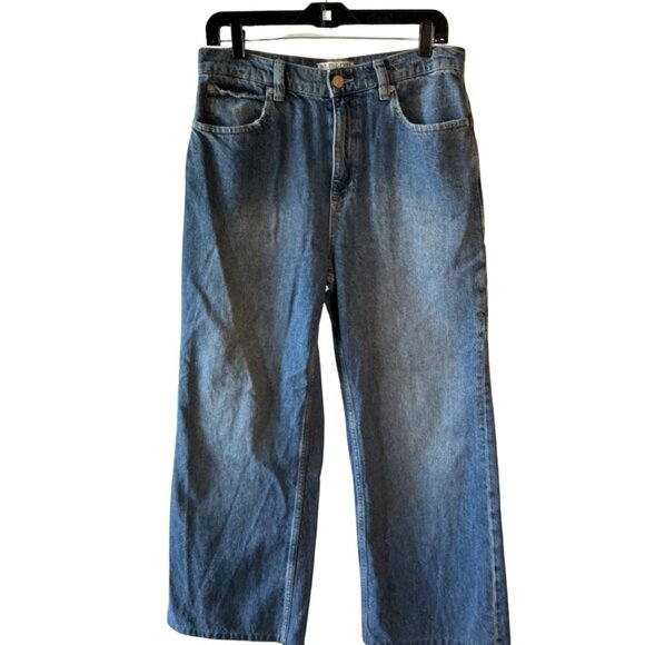 Free People Denim - We The Free Tinsley Baggy Straight Jeans • Hazey Blue • 29 • NWOT (Altered)